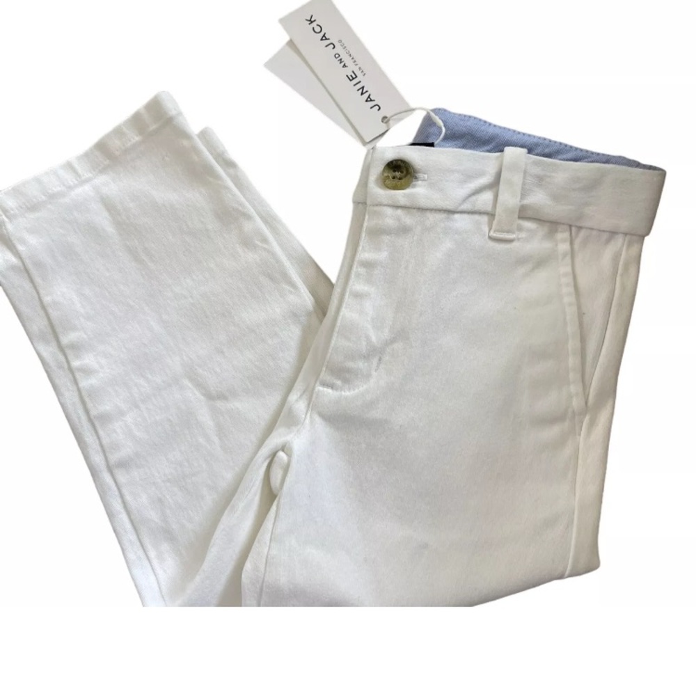 Janie and Jack white chino pants NWT 2T 18-24 months